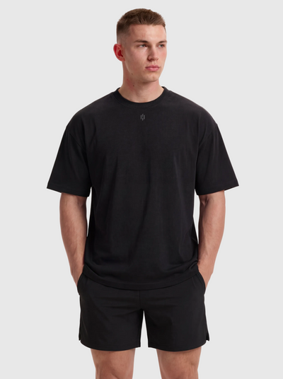 Equinox Oversized-Fit Tee - Black