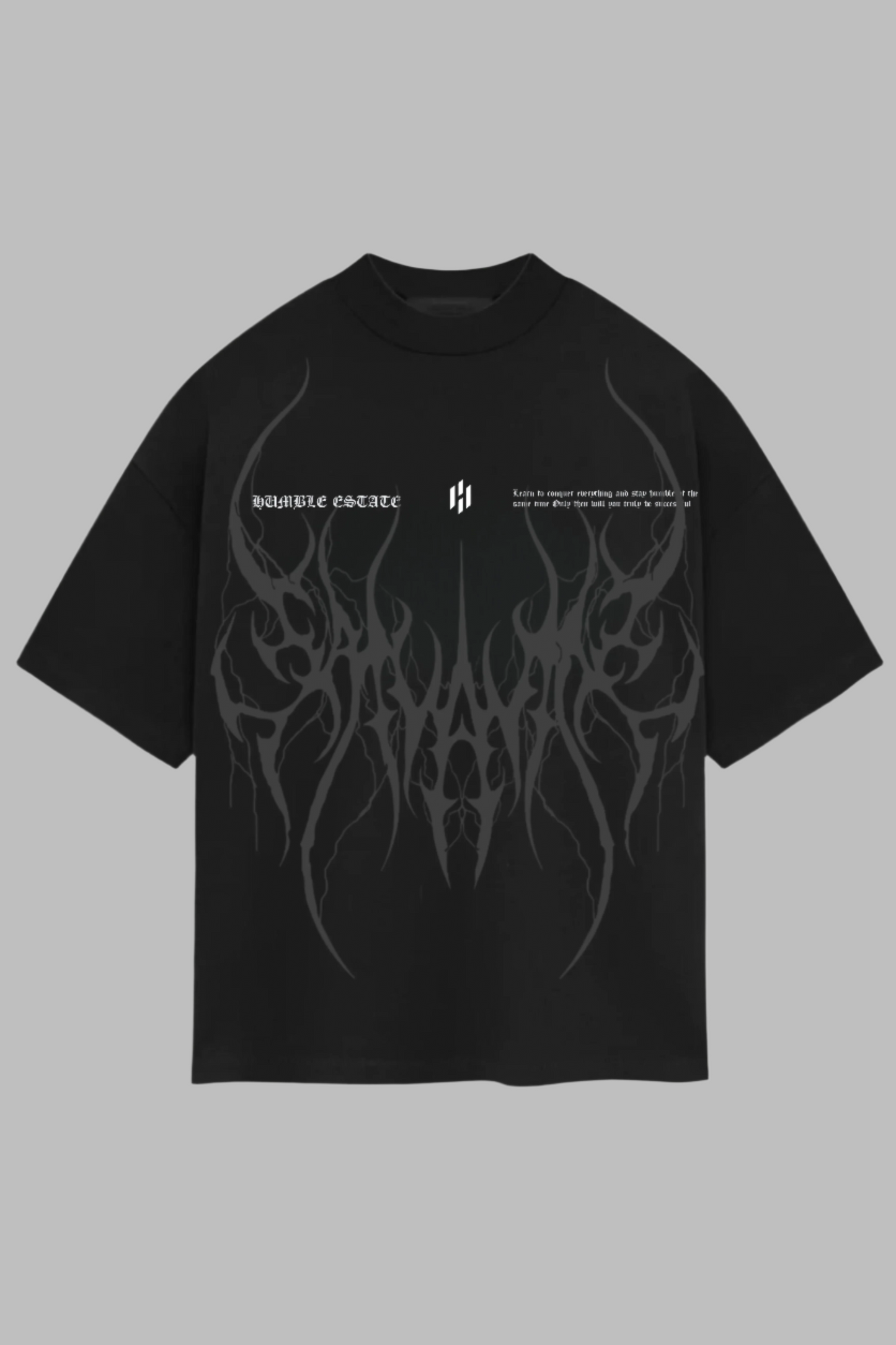 CONQUER OVERISZED TEE—black