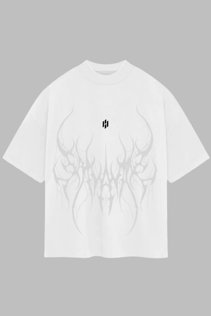 CONQUER OVERSIZED TEE—white