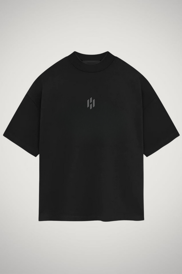 ''POWER'' Oversize tee--- black