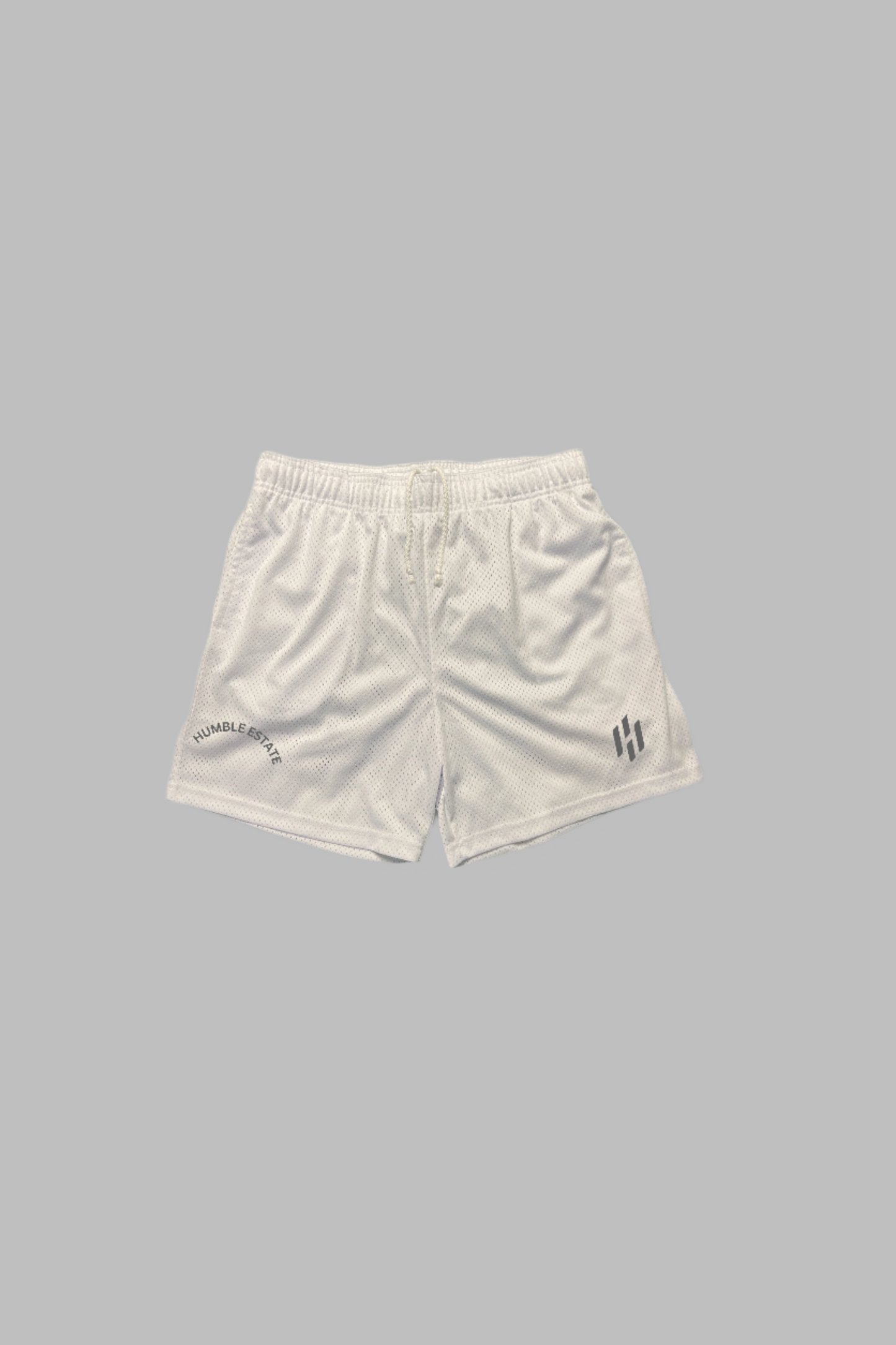 athletica mesh shorts—beige