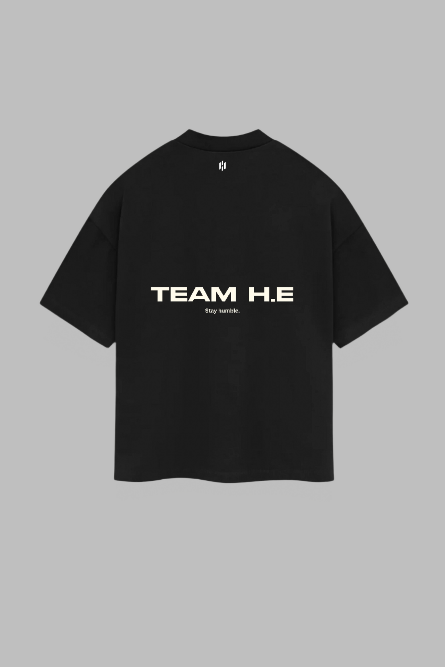 athletica oversized tee—black