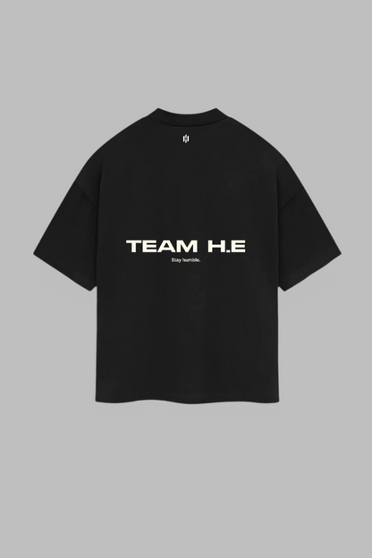 athletica oversized tee—black