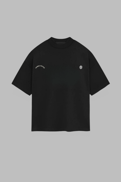 athletica oversized tee—black