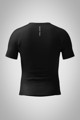 ''POWER'' compression tee-- black