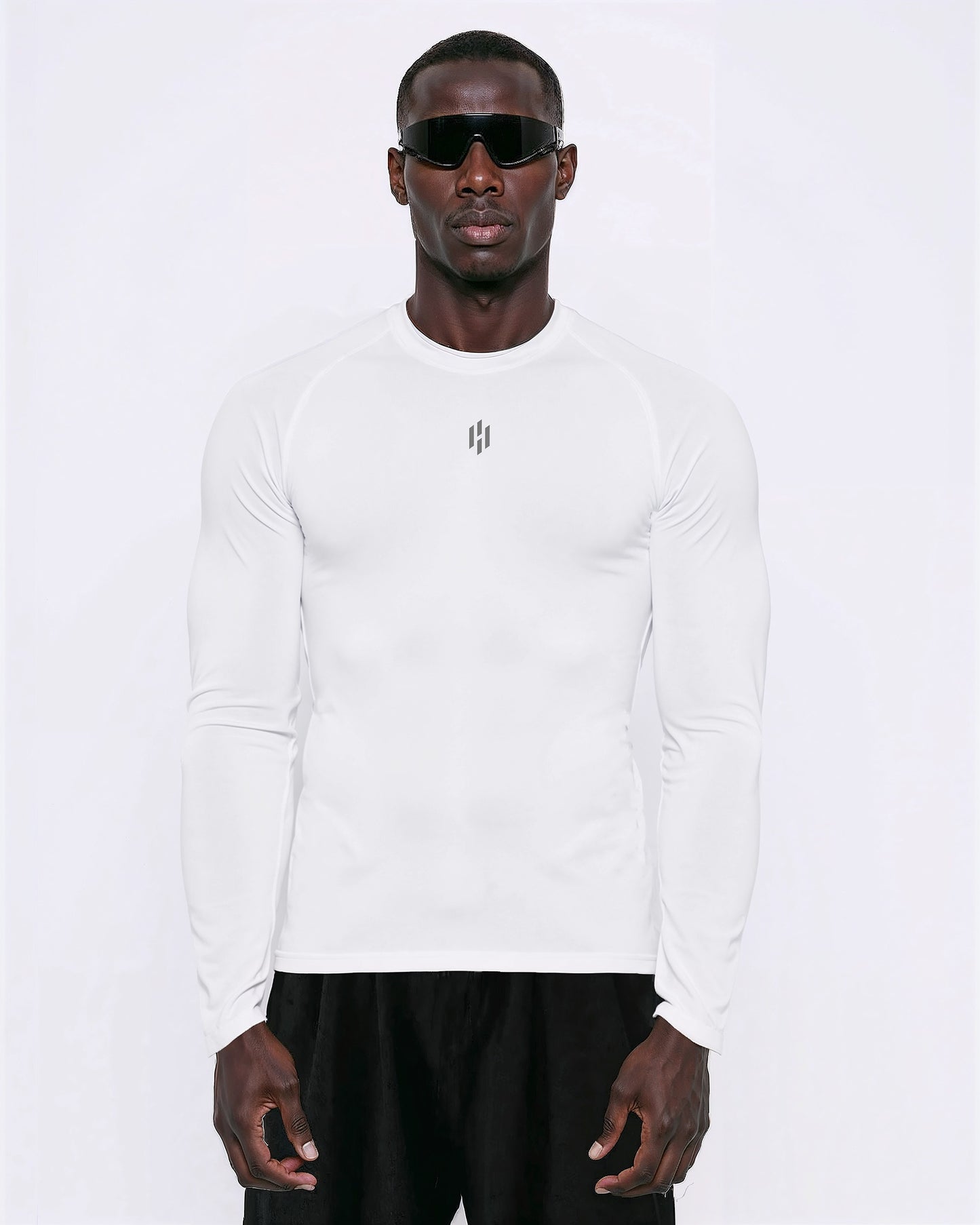 EQUINOX LONG-SLEEVE COMPRESSION-white