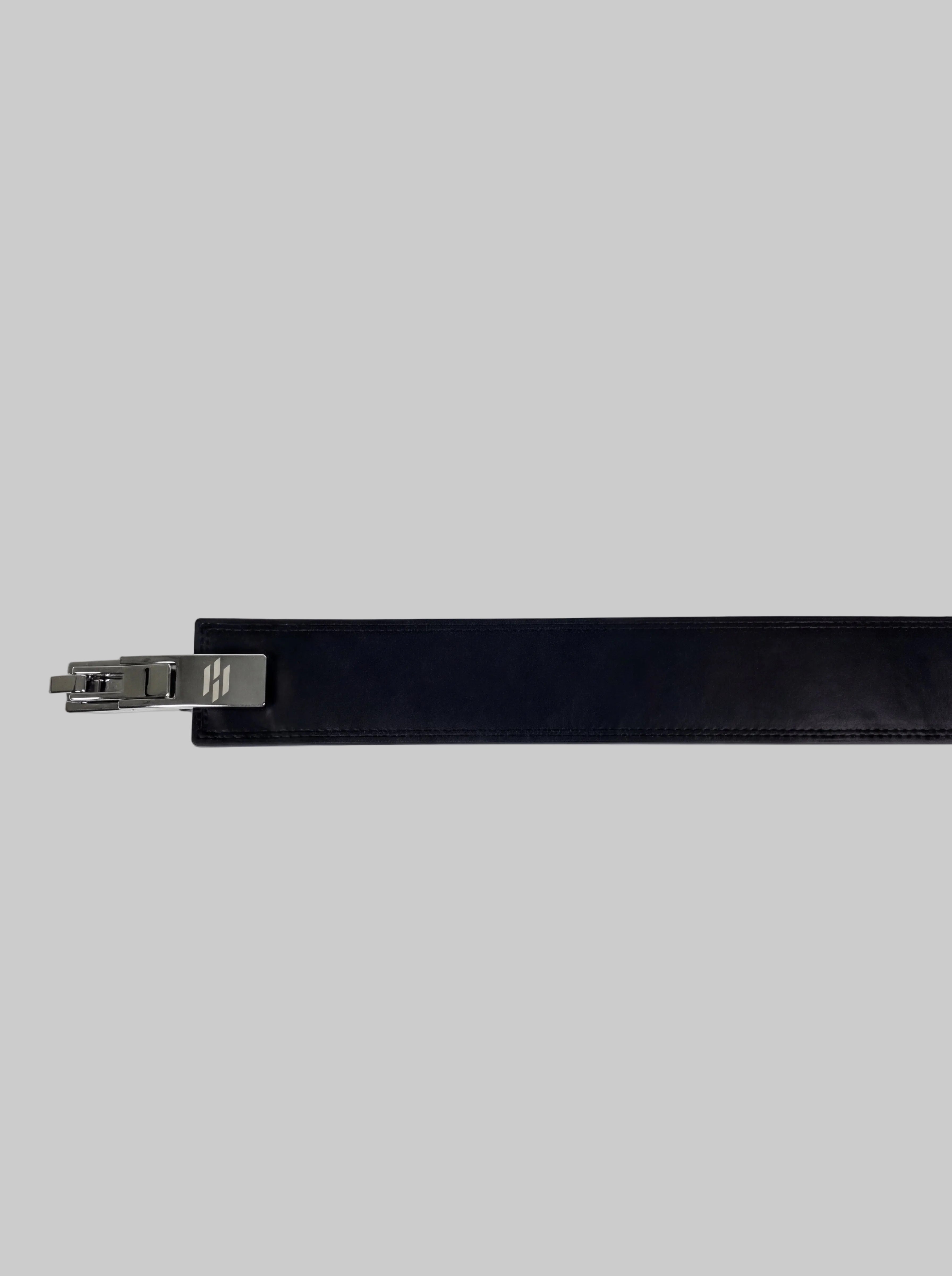 BLACK LEATHER LIFTING BELT
