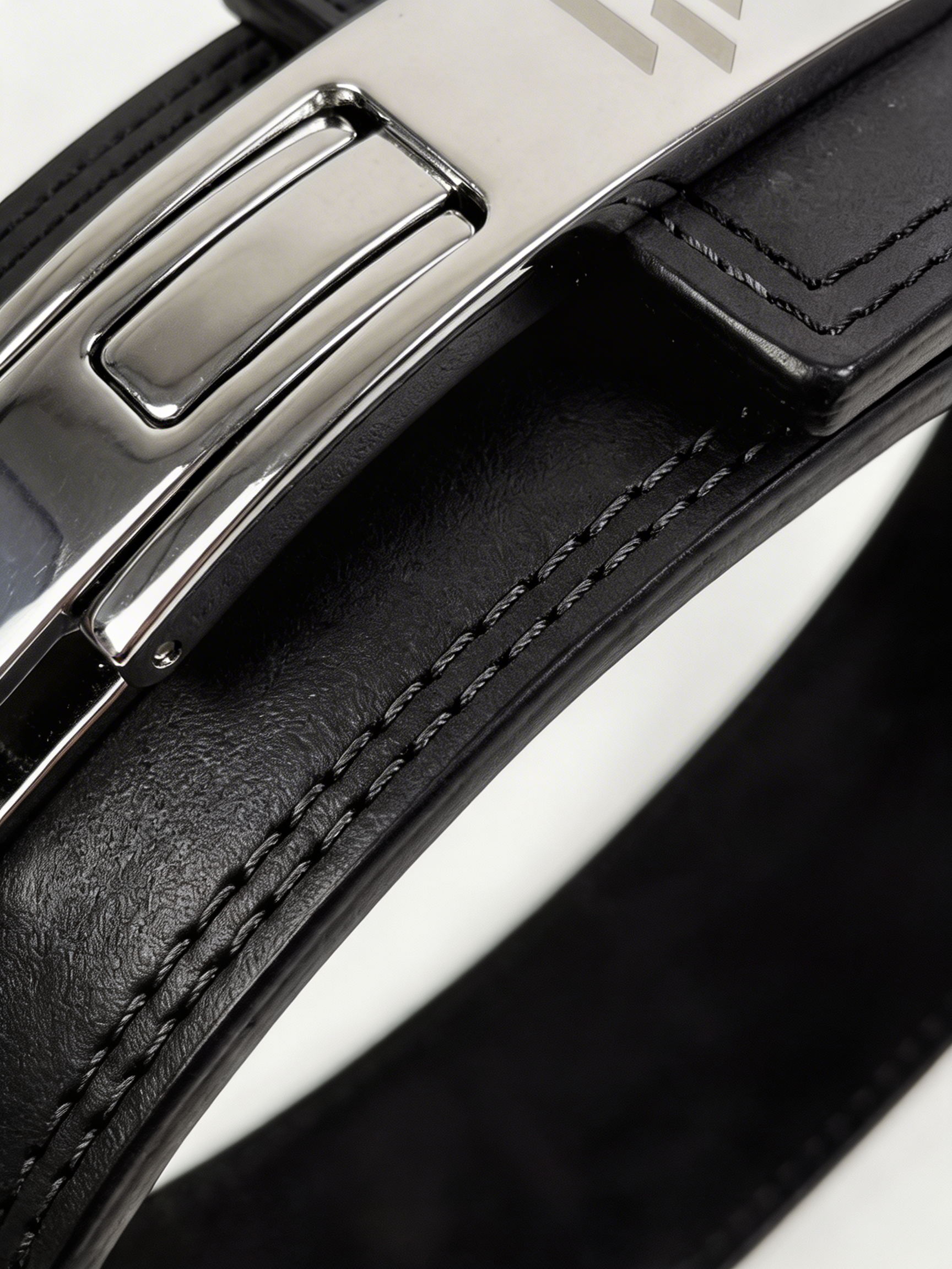 BLACK LEATHER LIFTING BELT