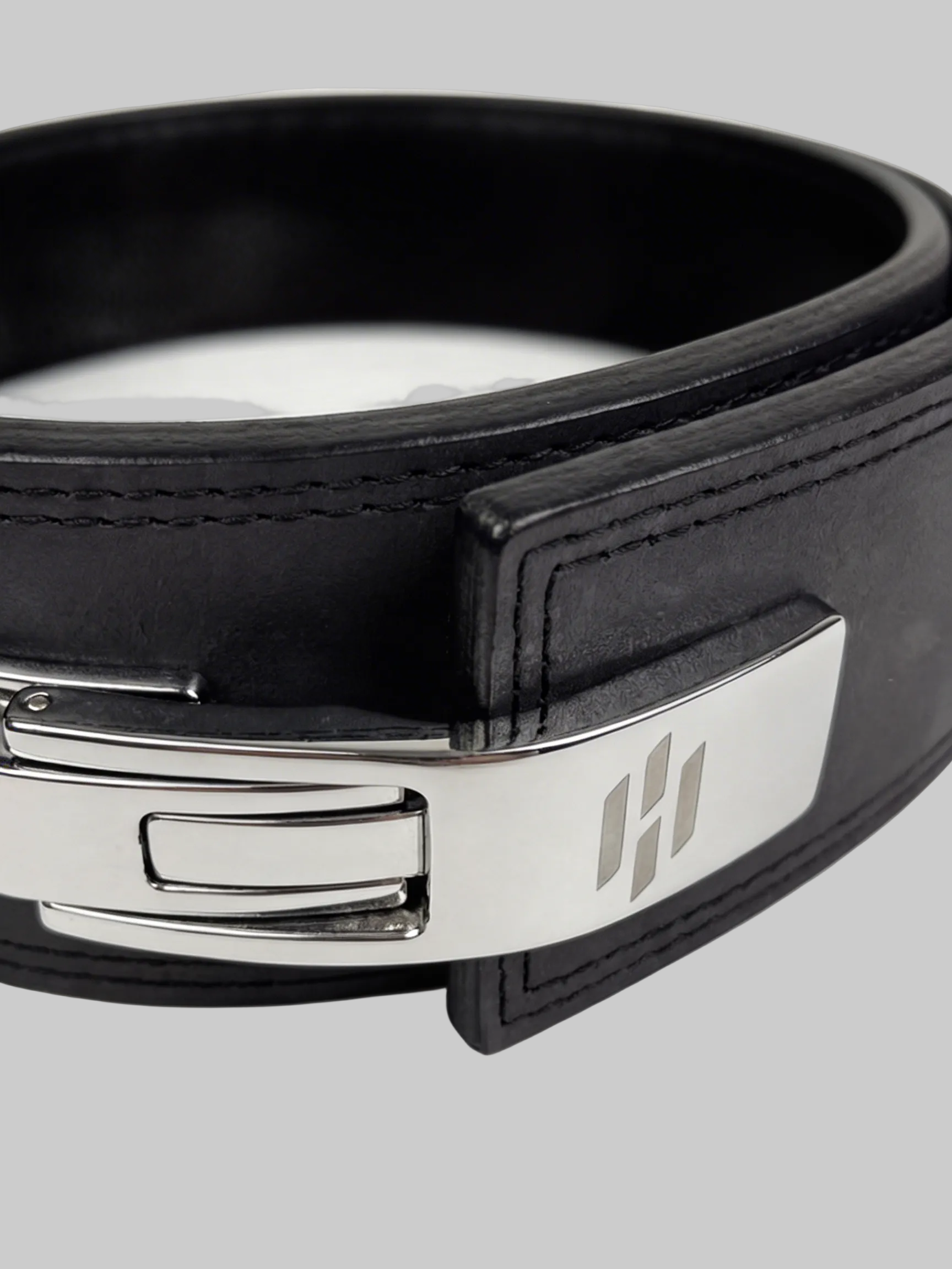 BLACK LEATHER LIFTING BELT