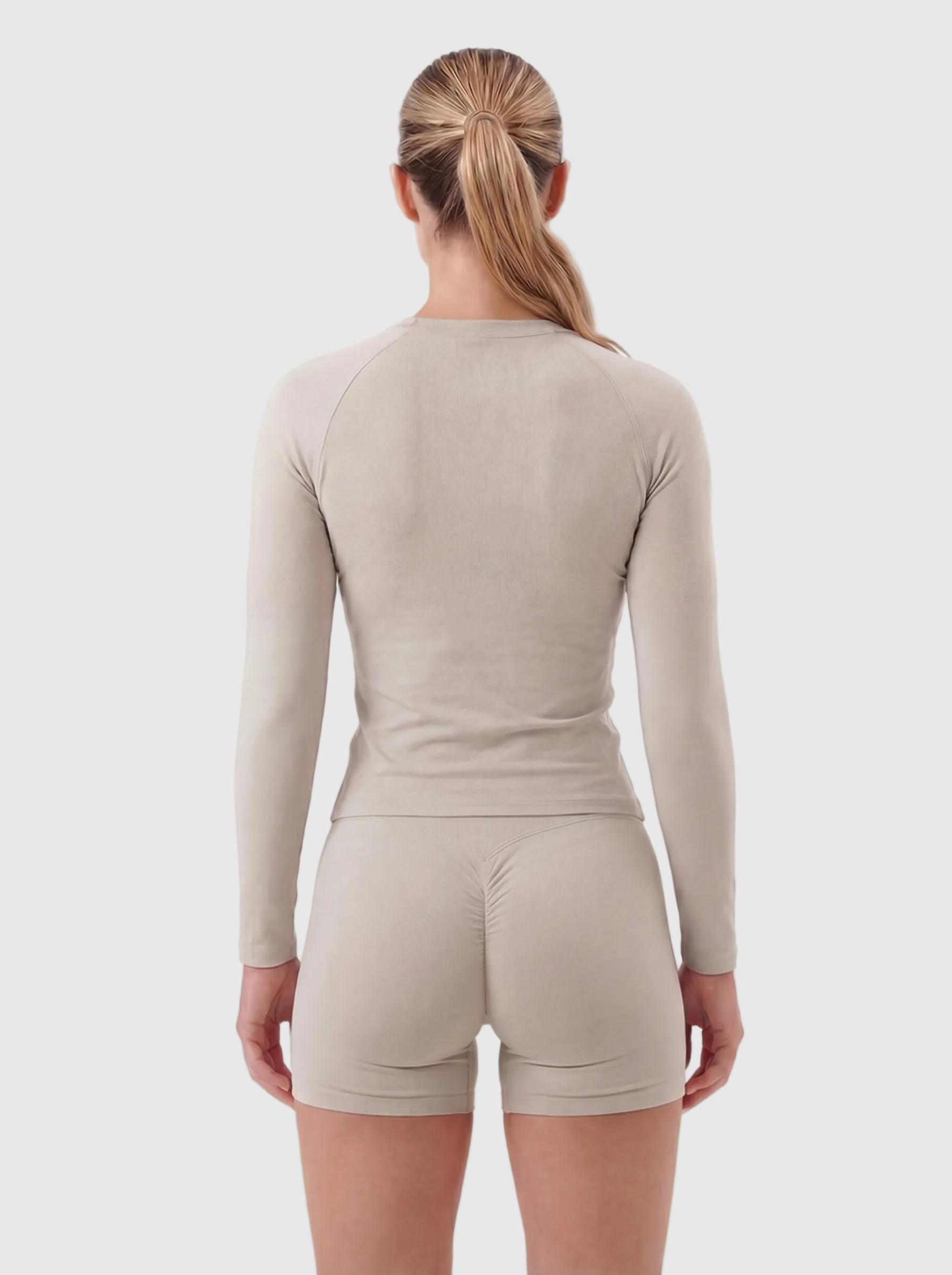 Women's Equinox Seamless Shorts - Stone Grey