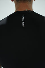 ''POWER'' compression tee-- black