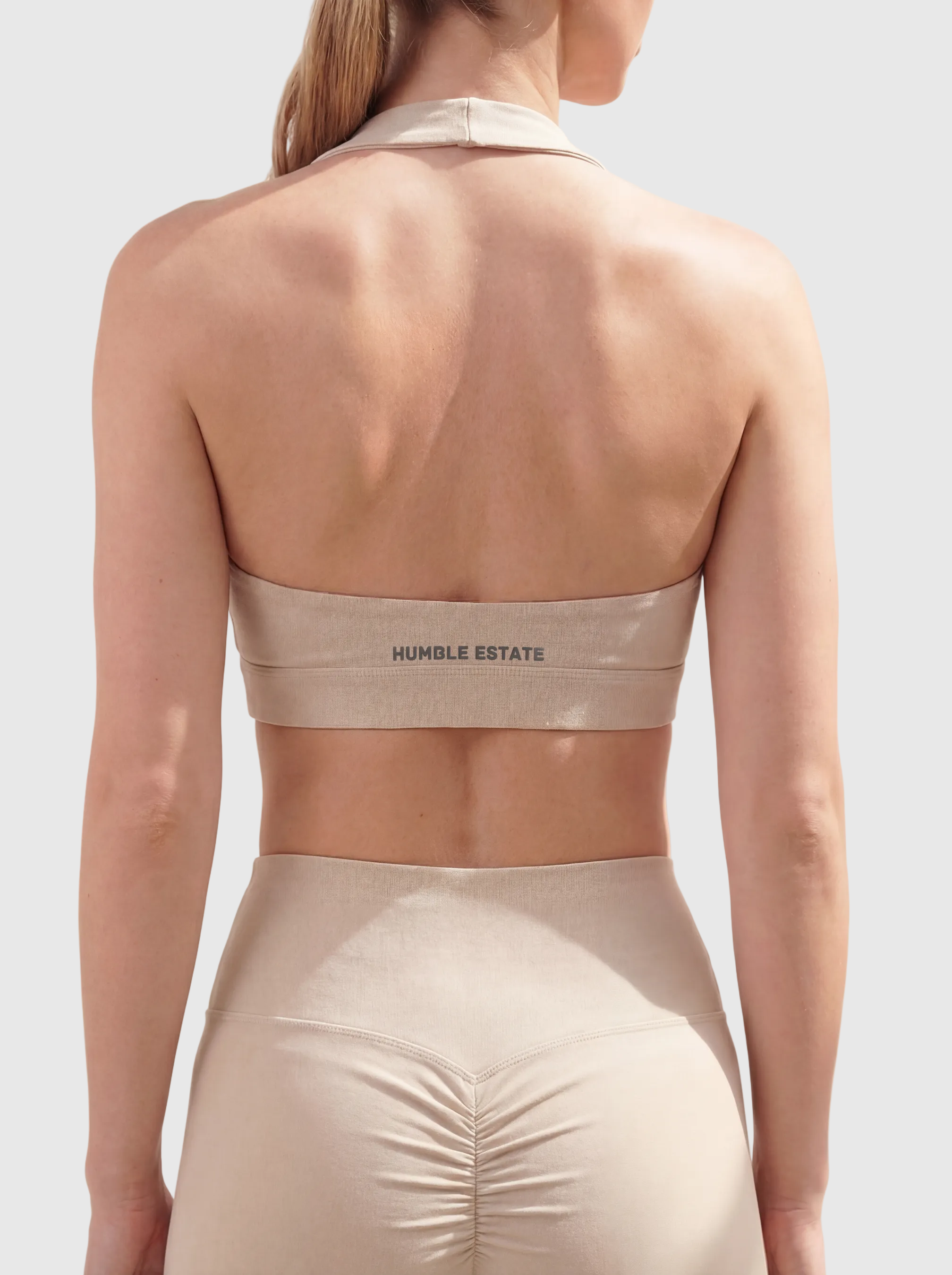 Women's Equinox Seamless Sports Bra - Stone Grey